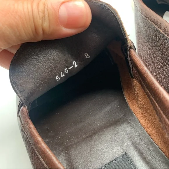 To Boot New York Forza brown leather loafers size 8 Mens 1624